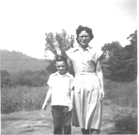 Mom & Gary abt 1951